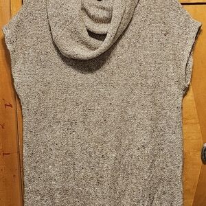 Women's Gray Sweater with Cowl Neck